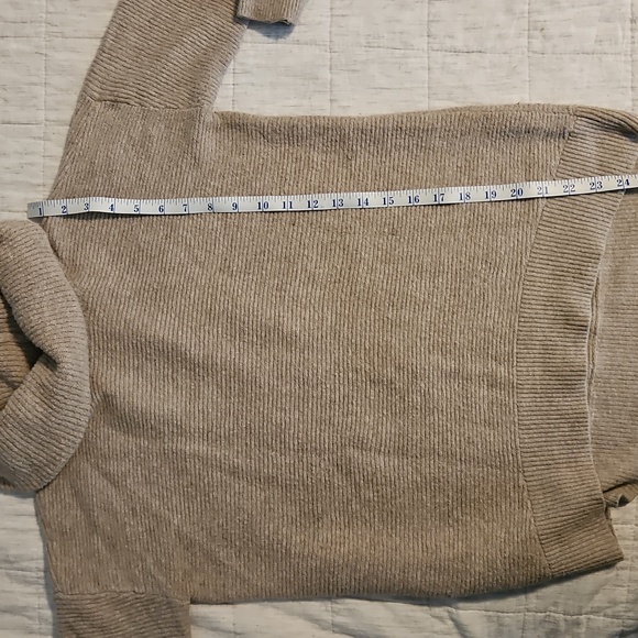 LOFT Beige Cowl Neck Sweater - Picture 6 of 6